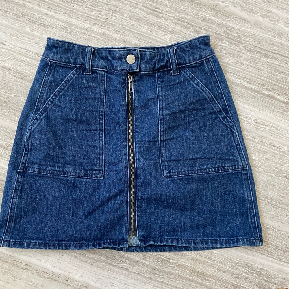 Madewell denim skirt